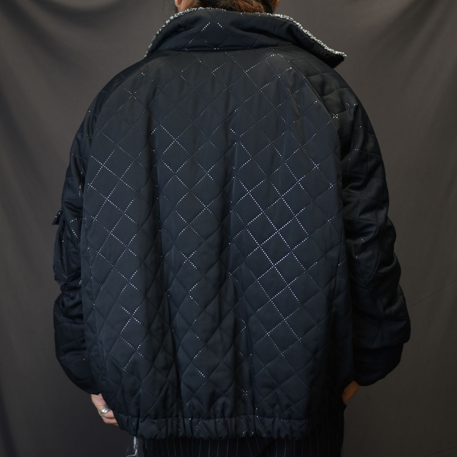 リバーシブルハイネックブルゾン / LB23AW-BL03-PSK (BLACK)