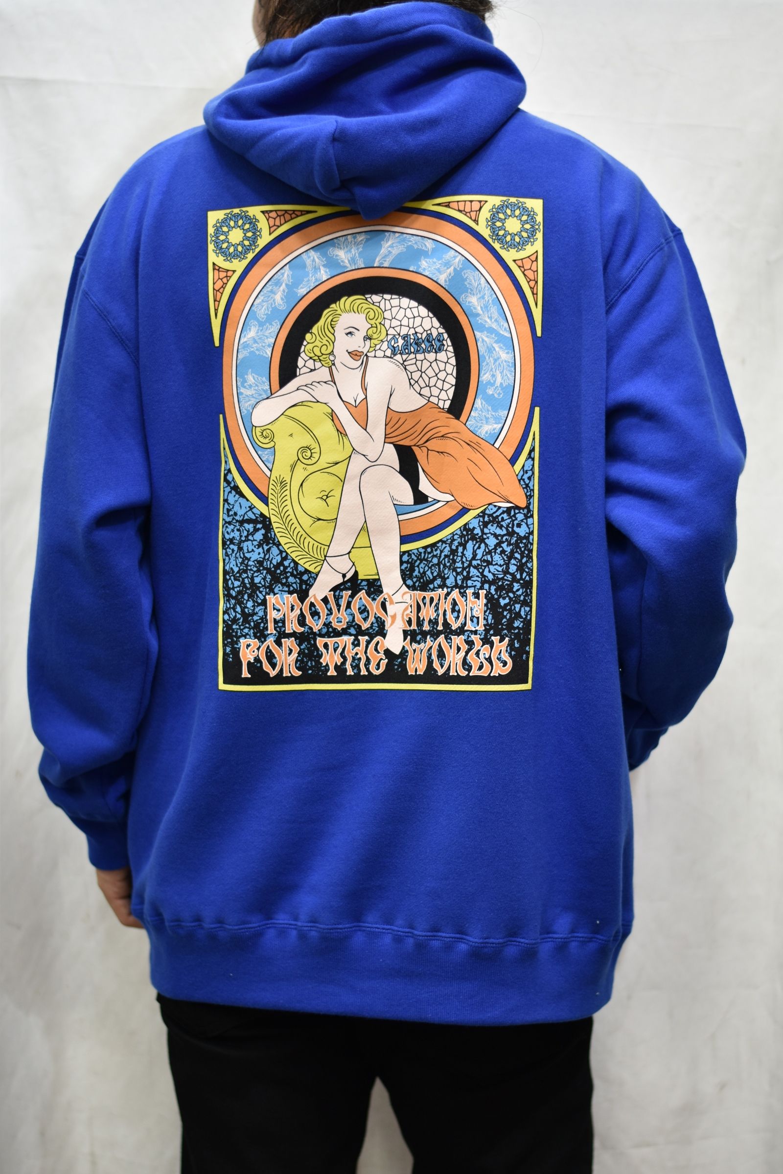 PROVOCATION FOR WORLD PULLOVER PARKA (BLUE)