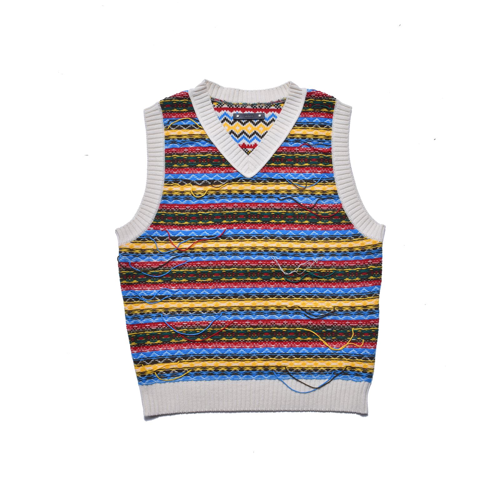 Inside-out Fair Isle Knit Vest （WPT）｜ニット ベスト｜2603-6002