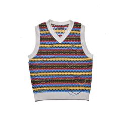 Inside-out Fair Isle Knit Vest （WPT）｜ニット ベスト｜2603-6002