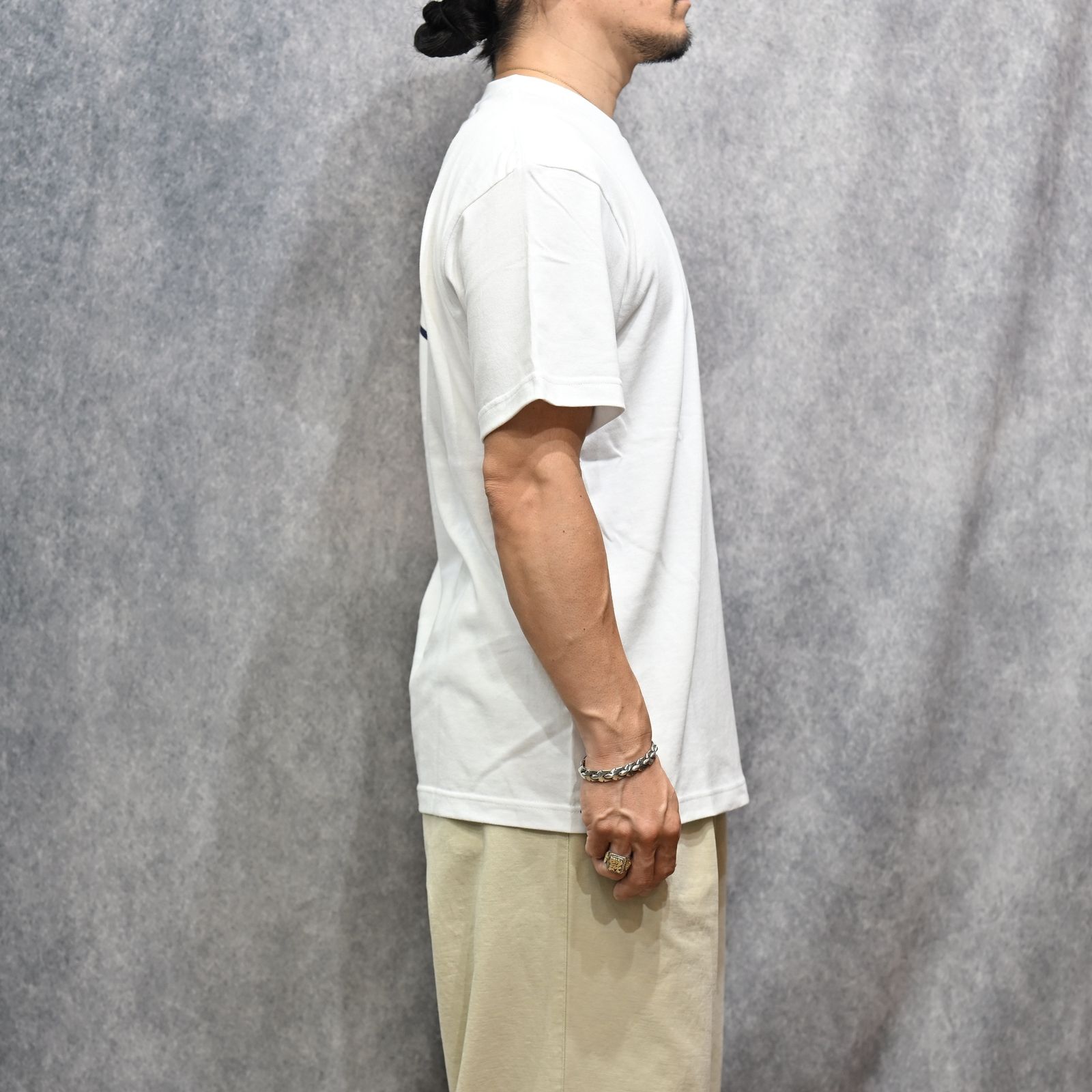 DIAMOND BACK TEE （WHITE）｜ダイアモンド プリント Tシャツ （ホワイト） 602-261-17