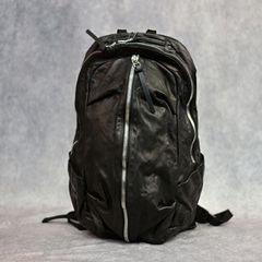 ITALY SHOULDER GARMENT-DYED BACKPACK （BLACK）｜イタリーショルダー製品染め 0.8mm リュック｜243-03