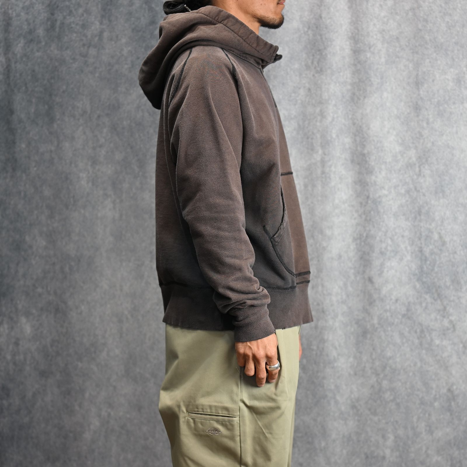 W-V AFTER HOODIE (BLACK / ブラック) パーカー フーディー 2401002M