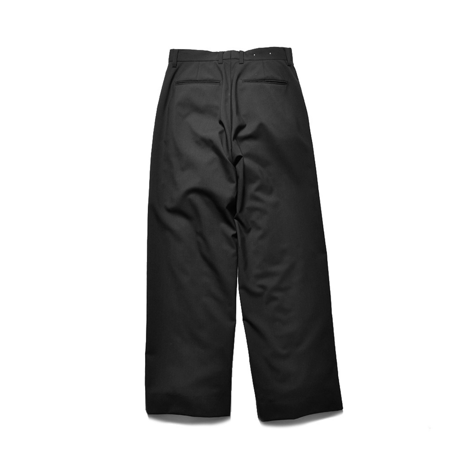 Wool Tropical Wide TRS (BLK)  /  トロピカル ウール ワイドスラックス （ブラック） 2503-7002