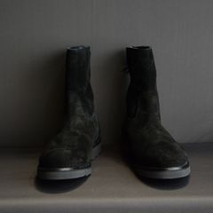 Suede Leather Back Zip Boots （BLACK） / スエードレザー バックジップ ブーツ （ブラック）