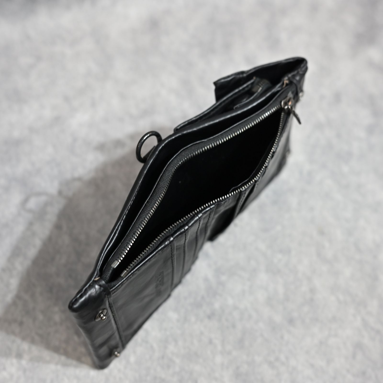 ホーウィンレザー 二つ折り スナップウォレット （BLACK / ブラック）｜894-05