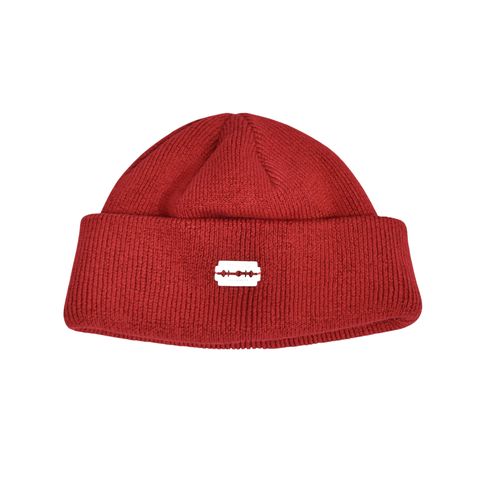Acrylic Cotton Watch Cap "HUNTER" (SCARLET)｜ワッチキャップ ニット帽｜Y01024