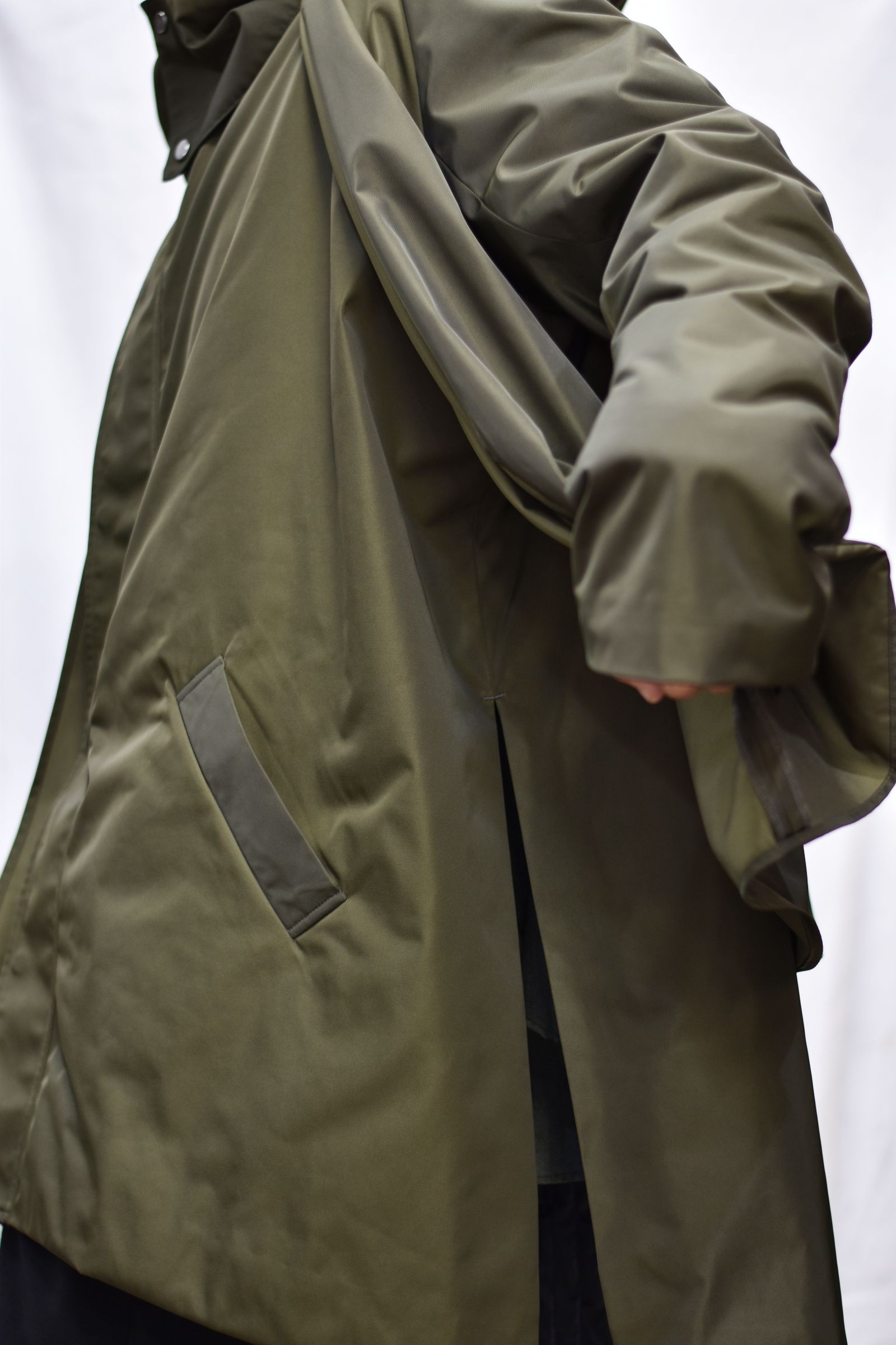 デタッチャブルフードコート / LB21FW-CO02-SL (SAGE)