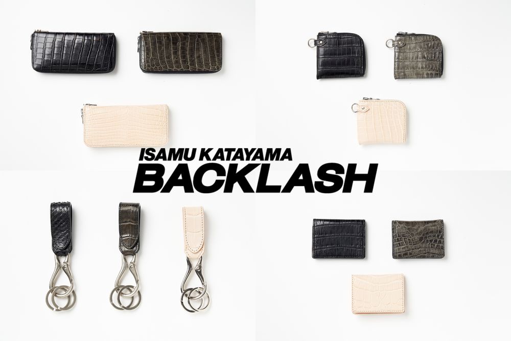 ISAMUKATAYAMA BACKLASH 革を愛する人の憧れ「クロコダイルレザー」 長財布・名刺入れ・コインケース・キーホルダー入荷!!