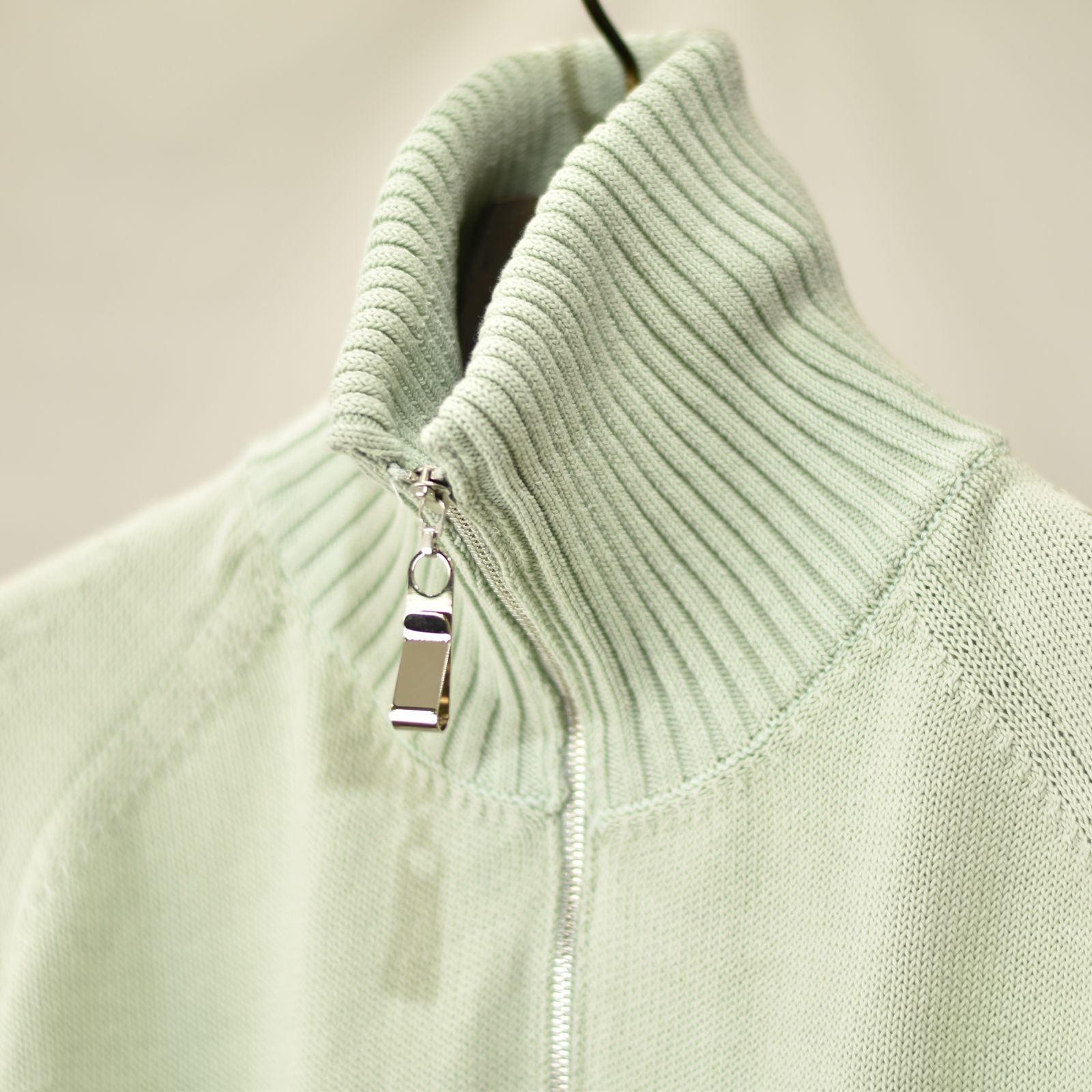 ハイネックニットブルゾン / LB23SS-KNBL01 (SPRING GREEN)