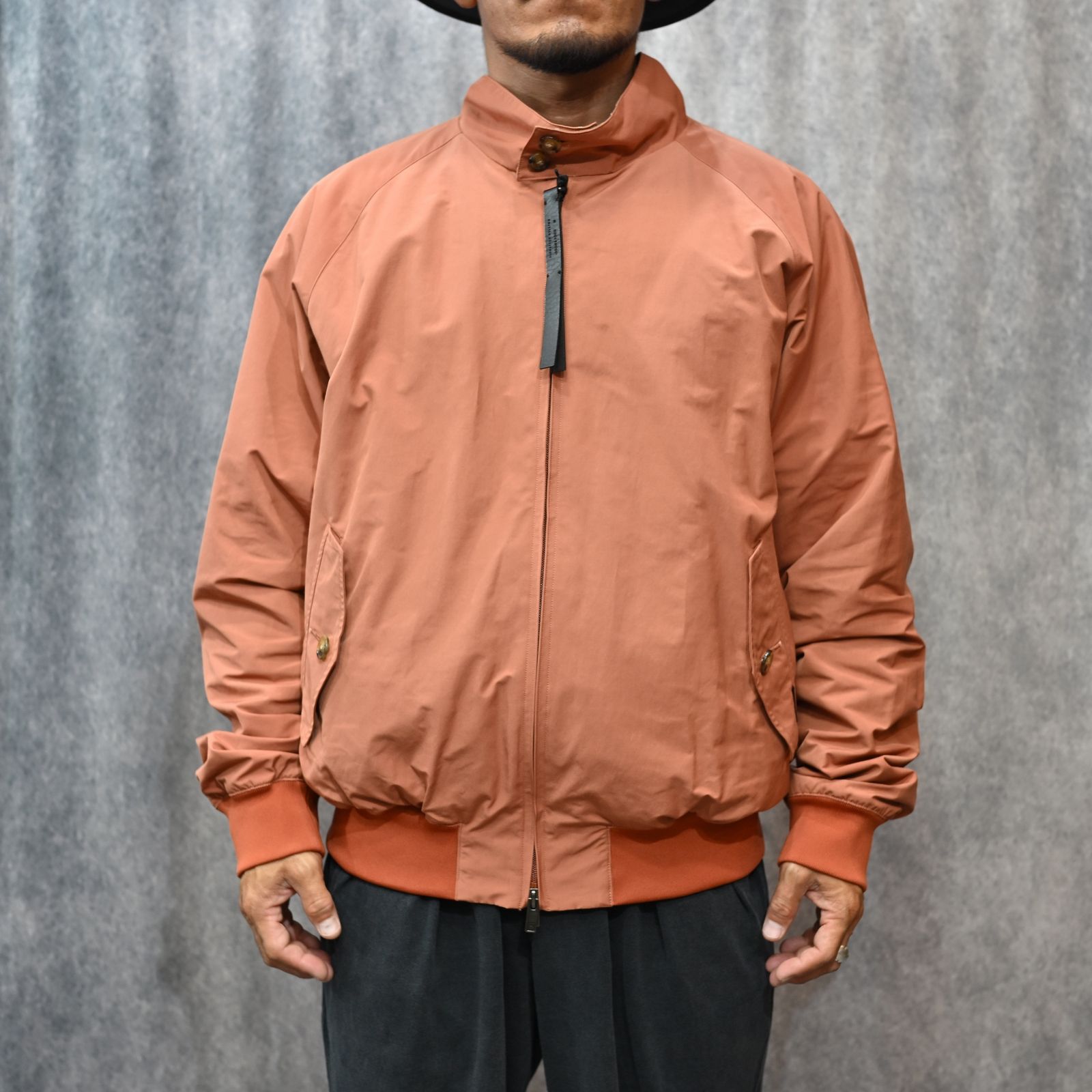 BARACUTA G9 REVERSIBLE HARRINGTON JACKET （ONION）｜バラクータ ハリントンジャケット スウィングトップ ドリズラー｜2252-BL80-045-peg