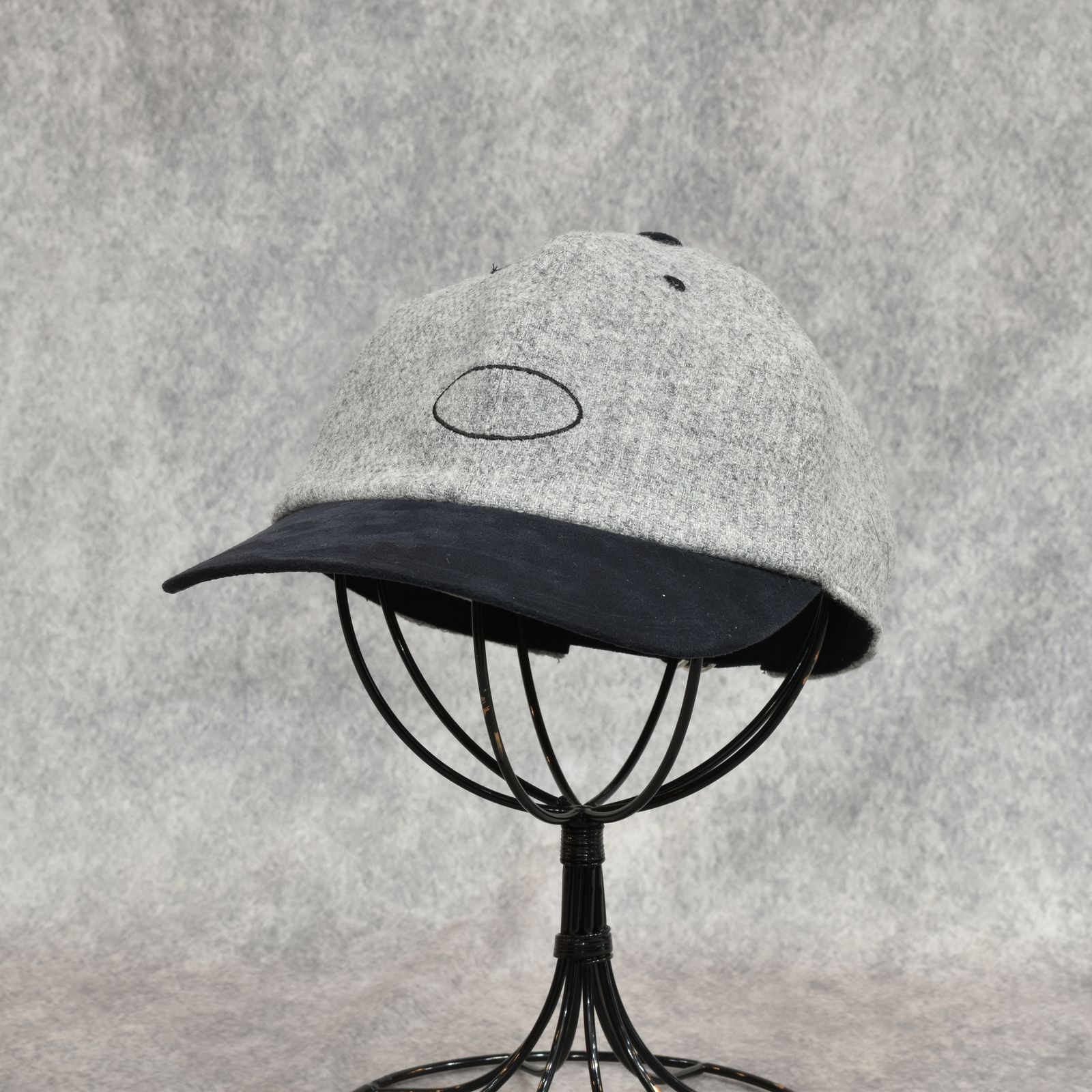 British Tweed Wool Cap "FANBOY" (LIGHT GRAY)｜ツイード キャップ｜Y01019