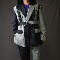 CRAZY PATTERN DOUBLE BREASTED PARACHUTE JKT (MULTI) / クレイジーパターン ダブルブレステッド パラシュートジャケット