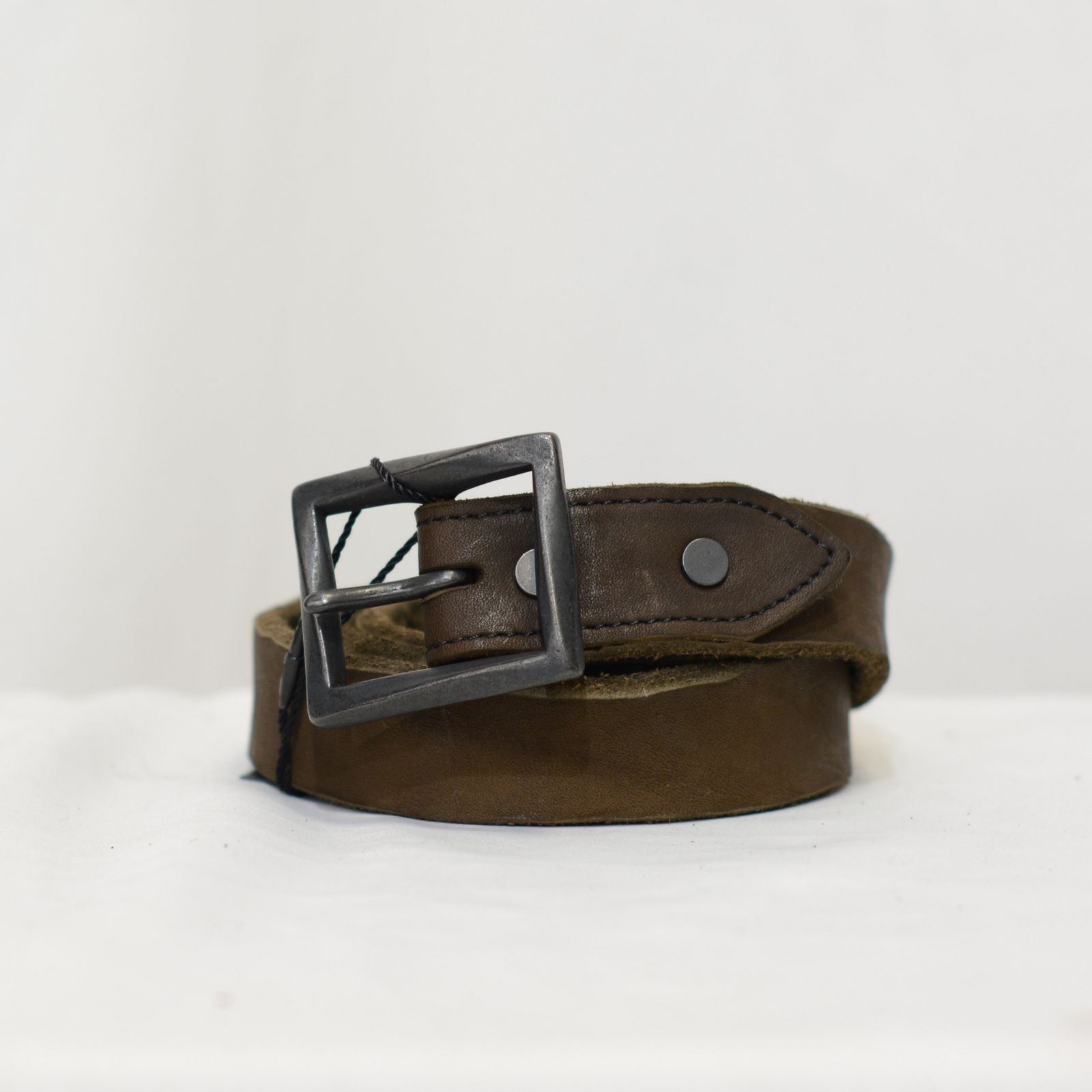 ダブルショルダー製品染め 30㎜ベルト （KHAKI）