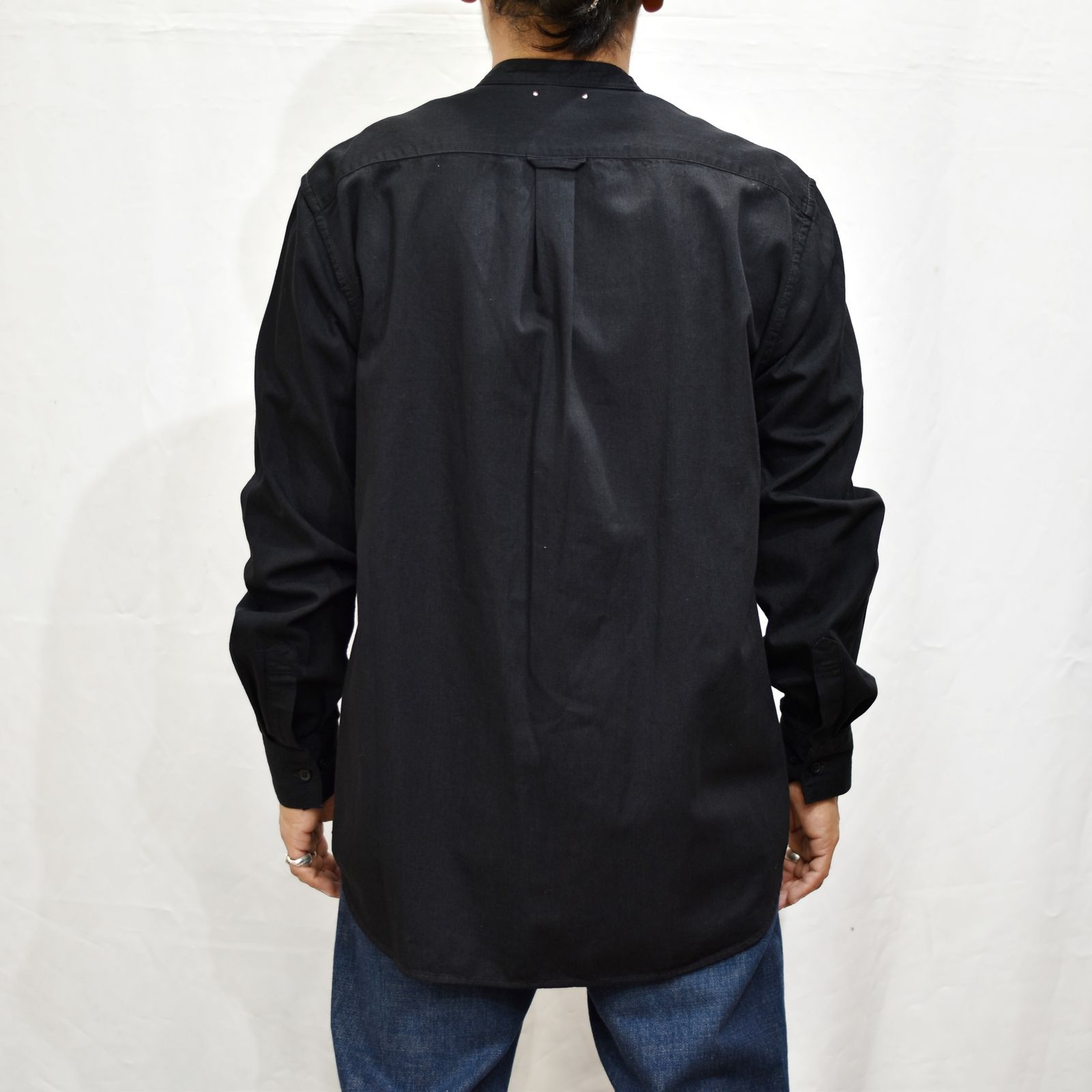 Band Collar OG. Denim Long SH (BLK)