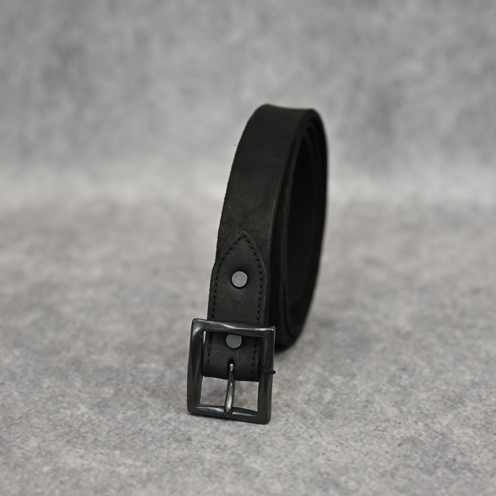 ダブルショルダー製品染め 30㎜ベルト （BLACK / ブラック） 318-33