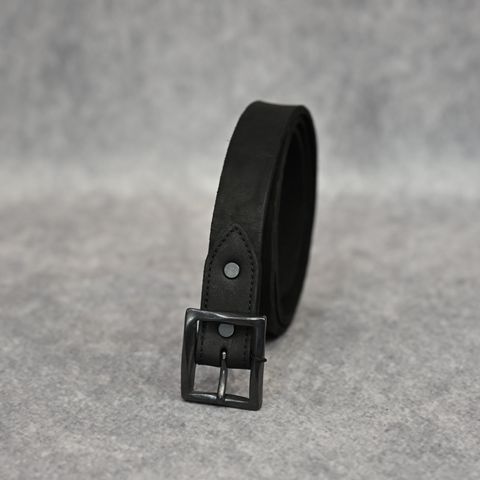 ダブルショルダー製品染め 30㎜ベルト （BLACK / ブラック） 318-33