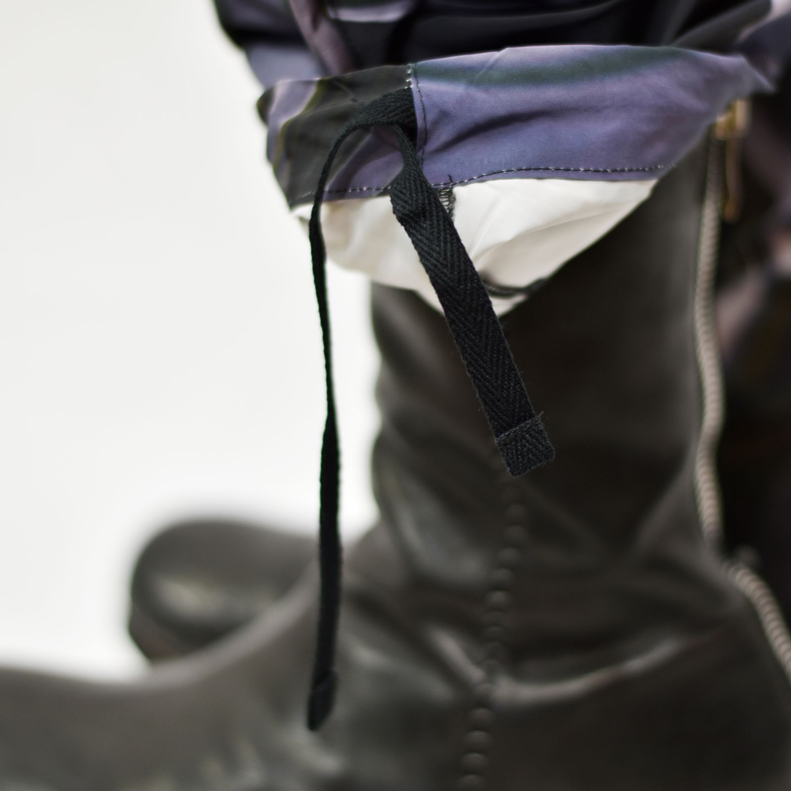 hem string jogger pants (BLACK MIX) / ジョガーパンツ