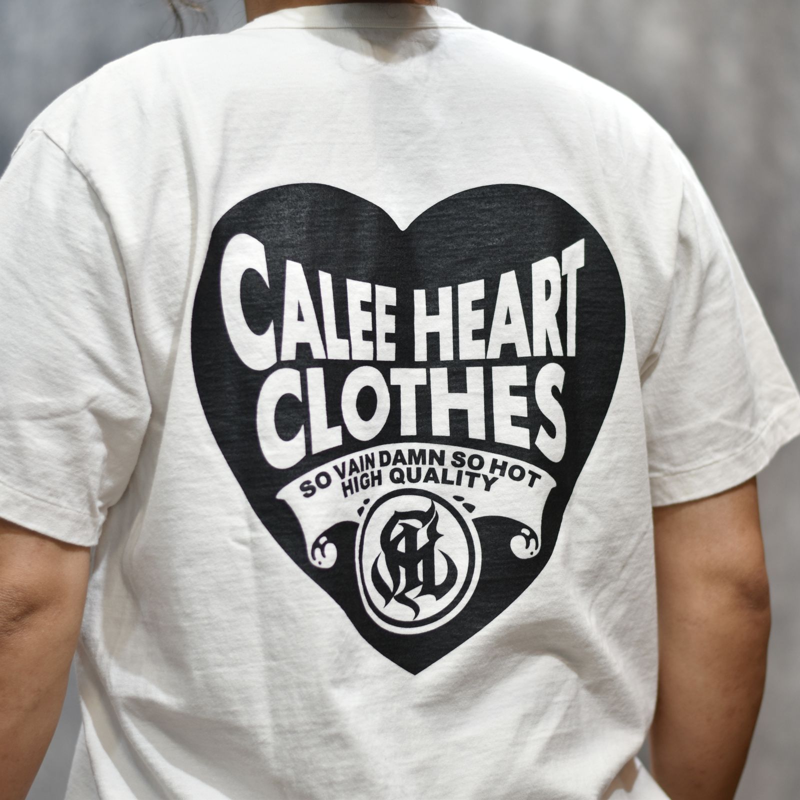 CALEE - BINDER NECK CALEE CLOTHING VINTAGE TEE (WHITE