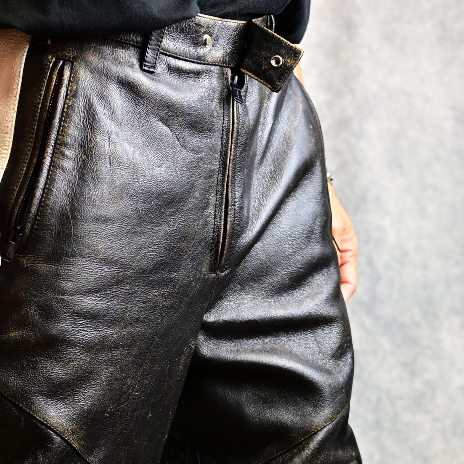 RACING PANTS LEATHER (BLACK) / レーシング レザーパンツ （ブラック）