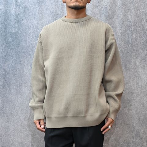 EXCHANGE SERVICE TOPS KNIT （BEIGE）｜リバーシブル ニット｜9252-KT02-016