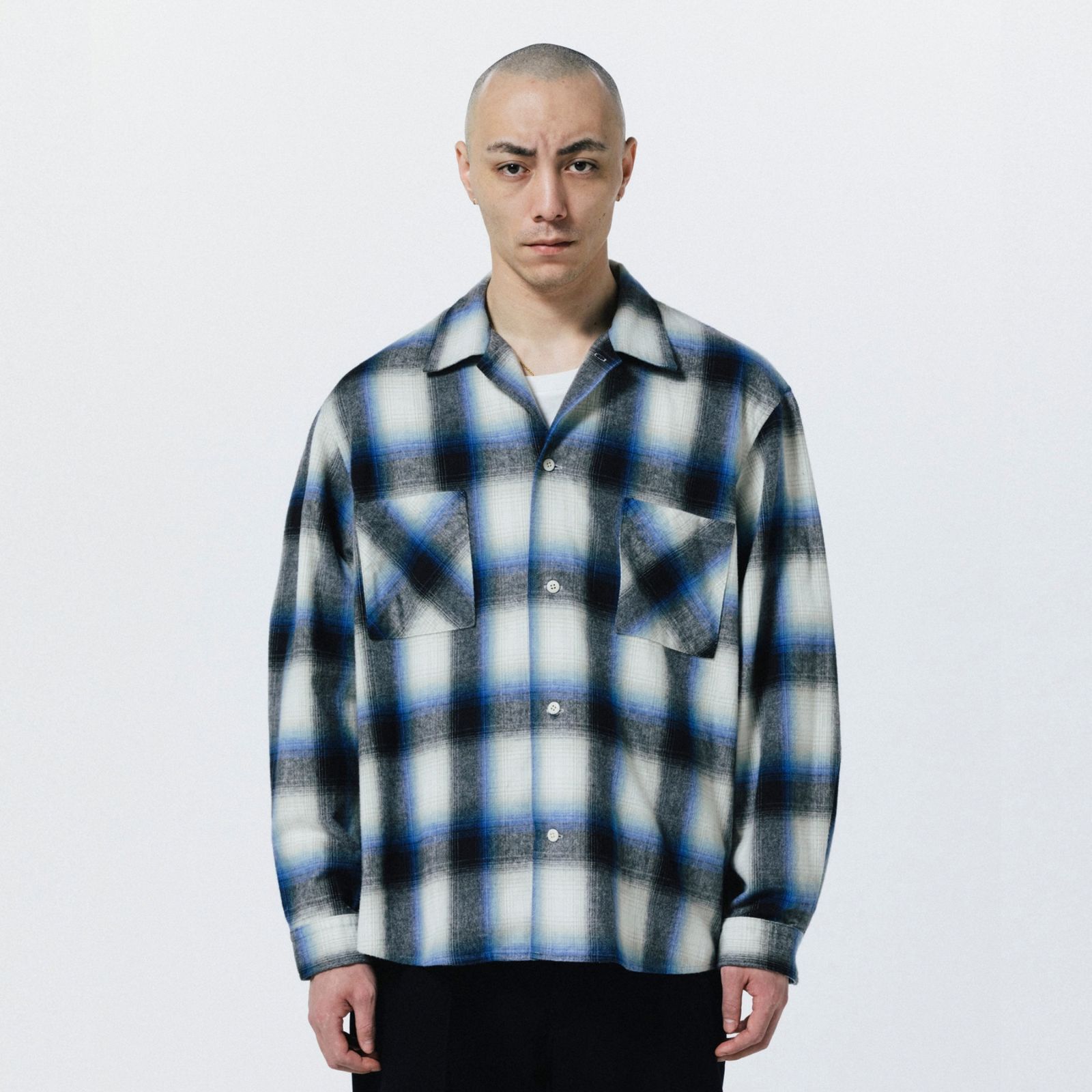 R9 OMBRE CHECK SHIRT （BLUE）｜オンブレーチェックシャツ｜RW26A0206
