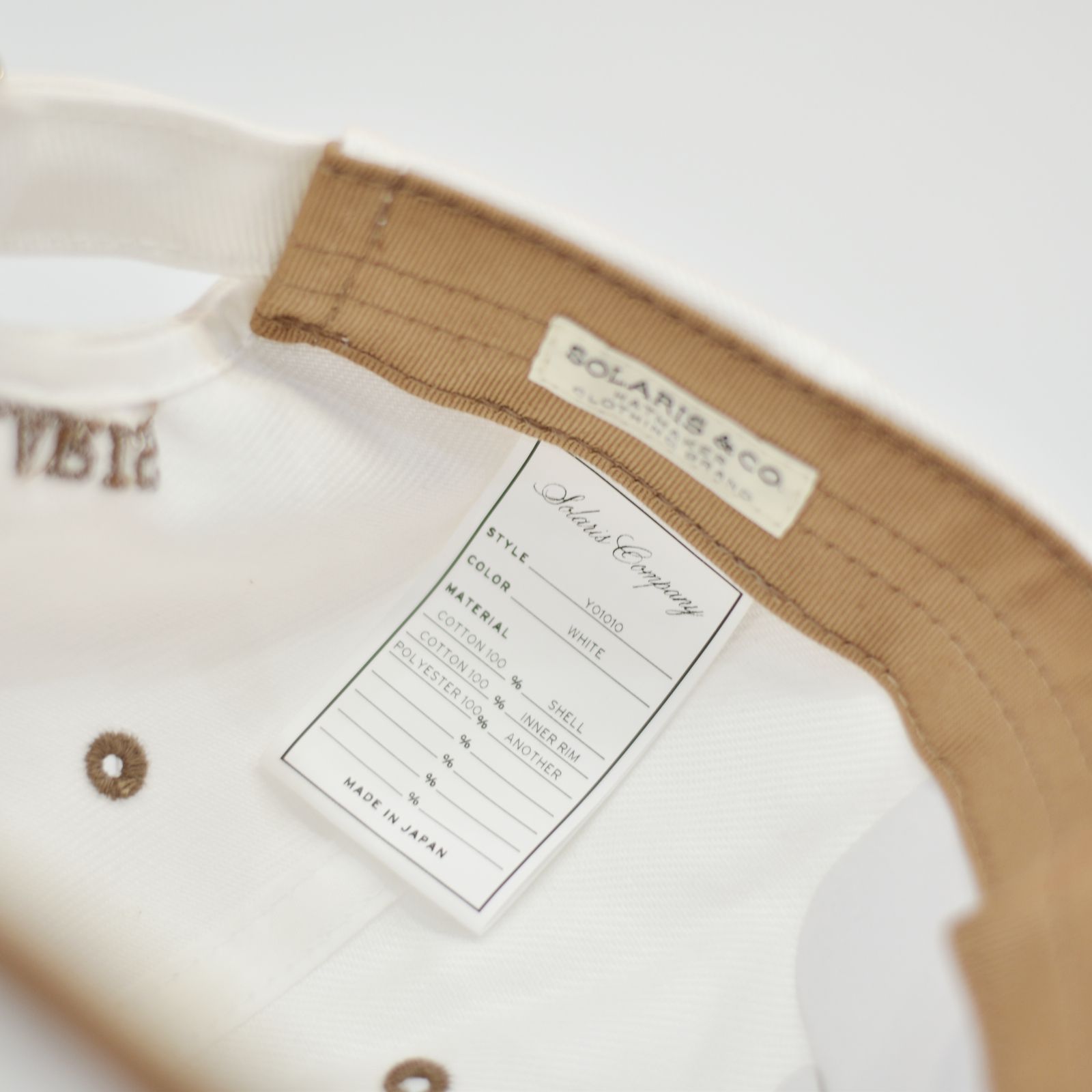 Saling Long Visor Cap "FANBOY" (WHITE)｜キャップ｜Y01010