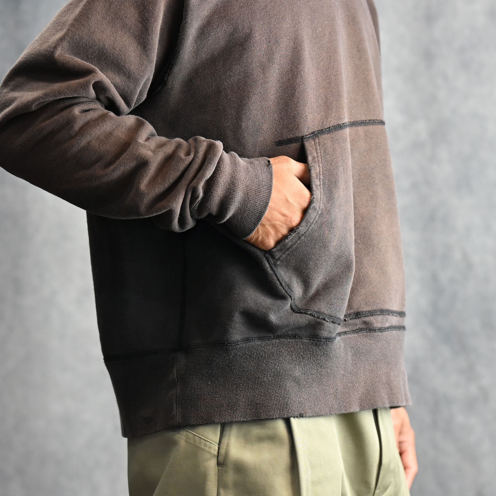 W-V AFTER HOODIE (BLACK / ブラック) パーカー フーディー 2401002M