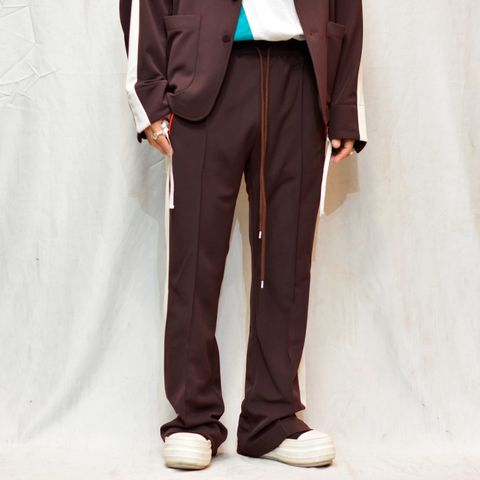"FLARED JERSEY PANTS