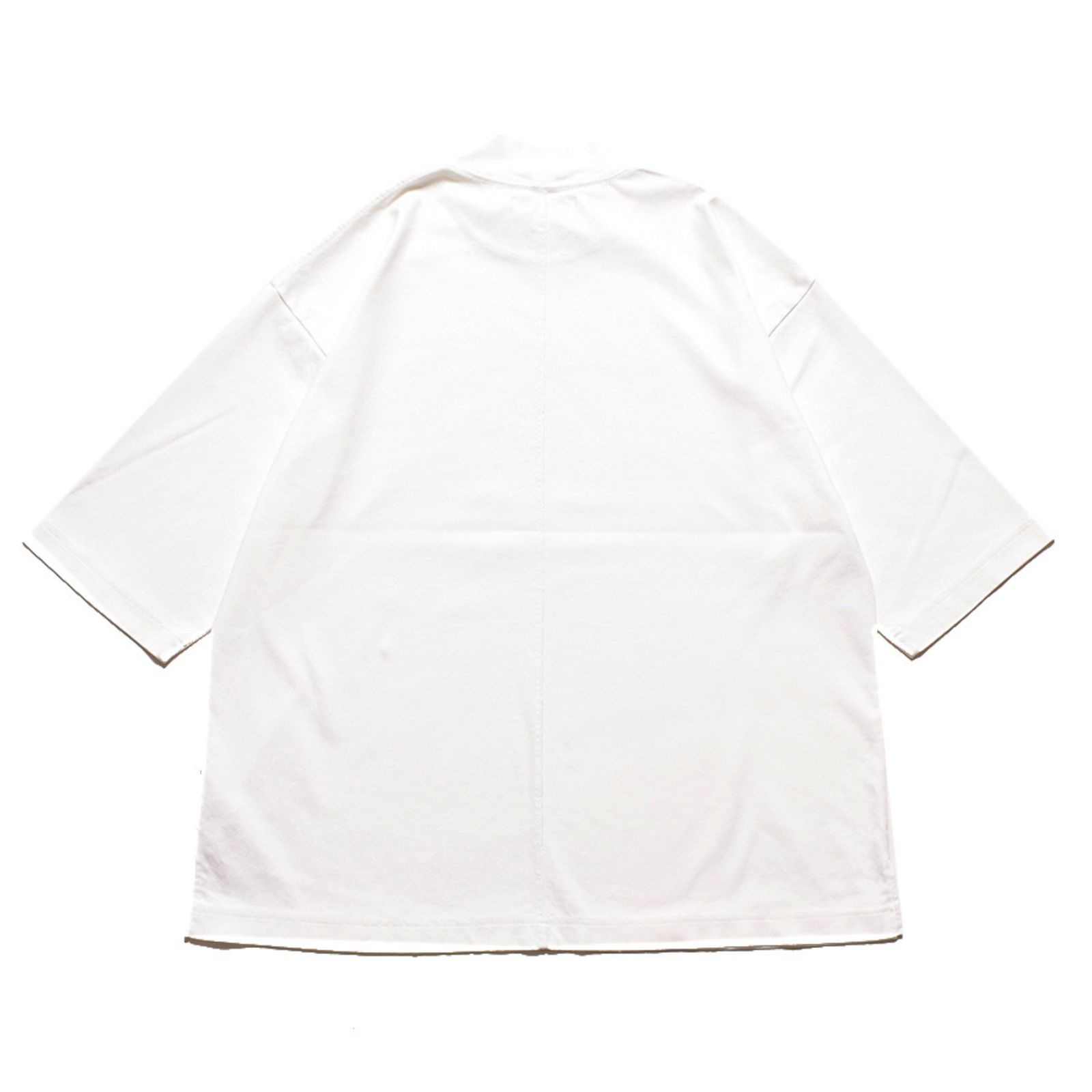 Smooth Mockneck T-SH （WHT） / モックネック Tシャツ （ホワイト）