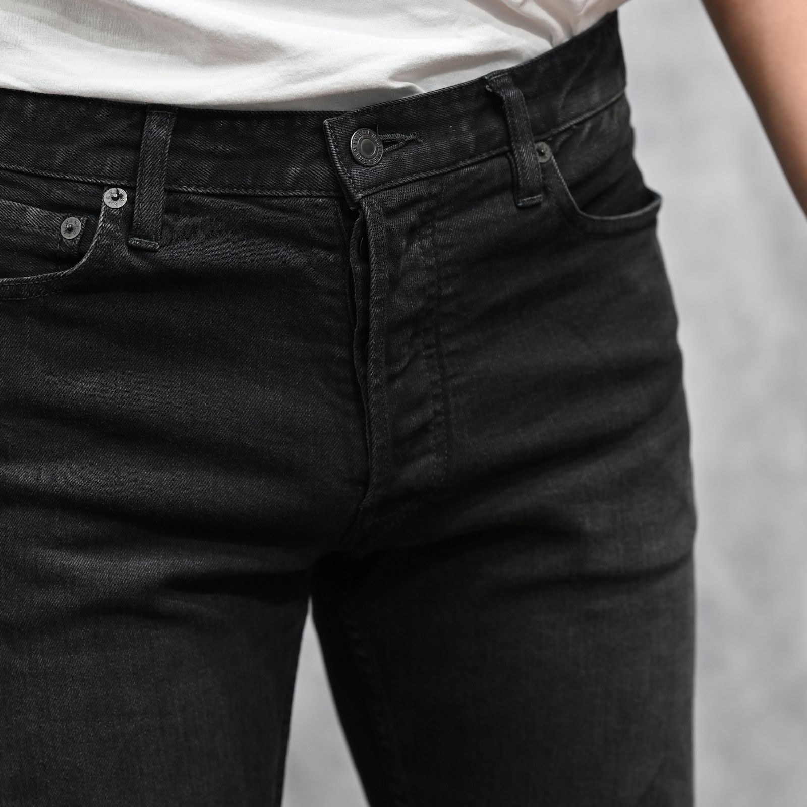 S.Slim STR 5pocket  （BKU） ｜スーパースリム デニムパンツ (ブラック)｜2604-1002