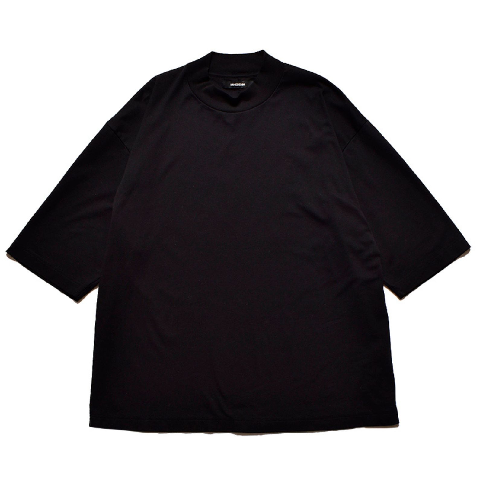 Smooth Mockneck T-SH （BLK） / モックネック Tシャツ （ブラック）