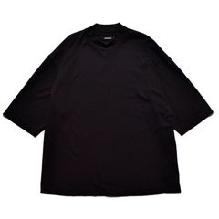 Smooth Mockneck T-SH （BLK） / モックネック Tシャツ （ブラック）