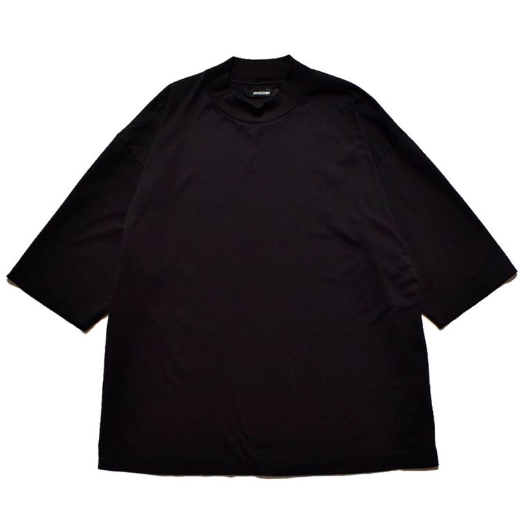 MINEDENIM - Smooth Mockneck T-SH （BLK） / モックネック T