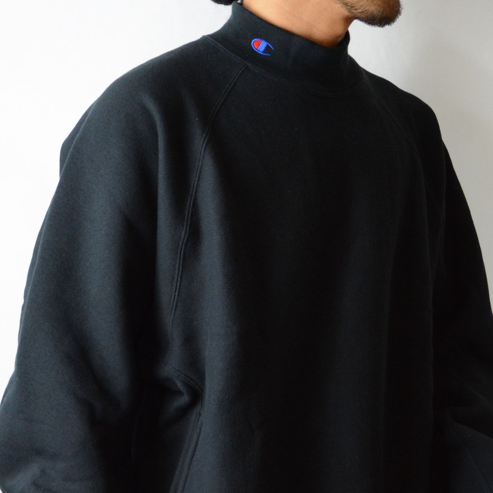 N.HOOLYWOOD - Champion MOCKNECK SWEATSHIRT （BLACK