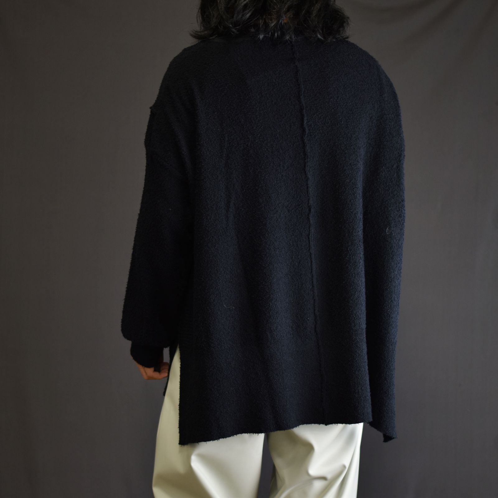 オーバーサイズ ニットプルオーバー / LB23SS-KN02-PL (BLACK)