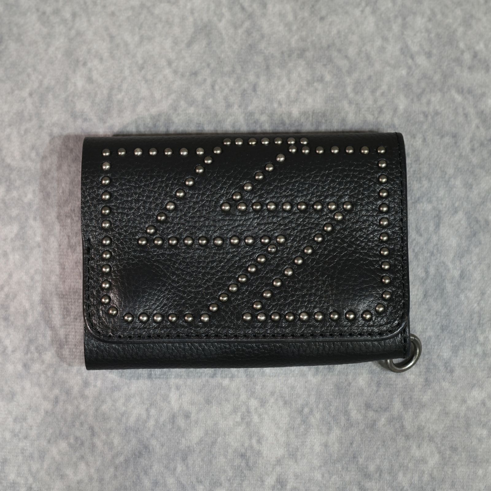 LIGHTNING LEATHER FLAP HALF WALLET ＜EXCLUSIVE＞ (BLACK)｜フラップハーフウォレット 三つ折り財布｜CL-26SS007LE EX