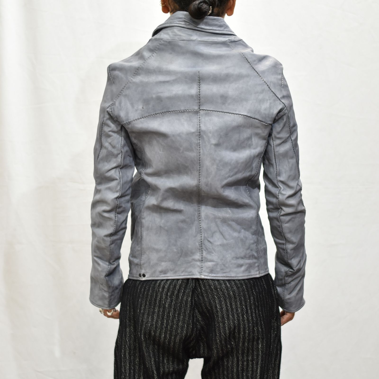 incarnation - HORSE WHIT LEATHER DOUBLE BREAST MOTO LINED incarnation - HORSE WHIT LEATHER DOUBLE BREAST MOTO LINED