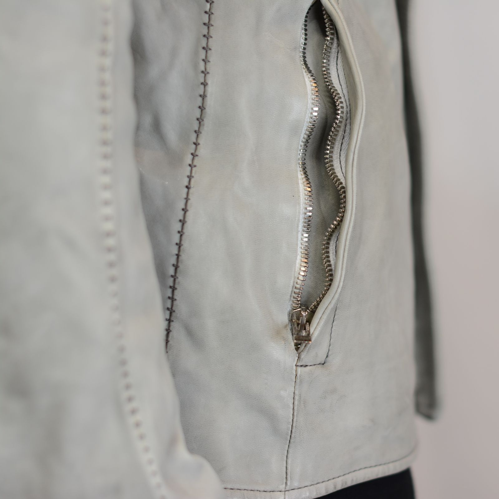 HORSE LEATHER NO COLLAR MOTO LINED DRT-1/S