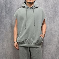 N.HOOLYWOOD × Champion｜REVERSIBLE HOODIE （GRAY / グレー）｜リバーシブル ノースリーブ パーカー｜C8-D109