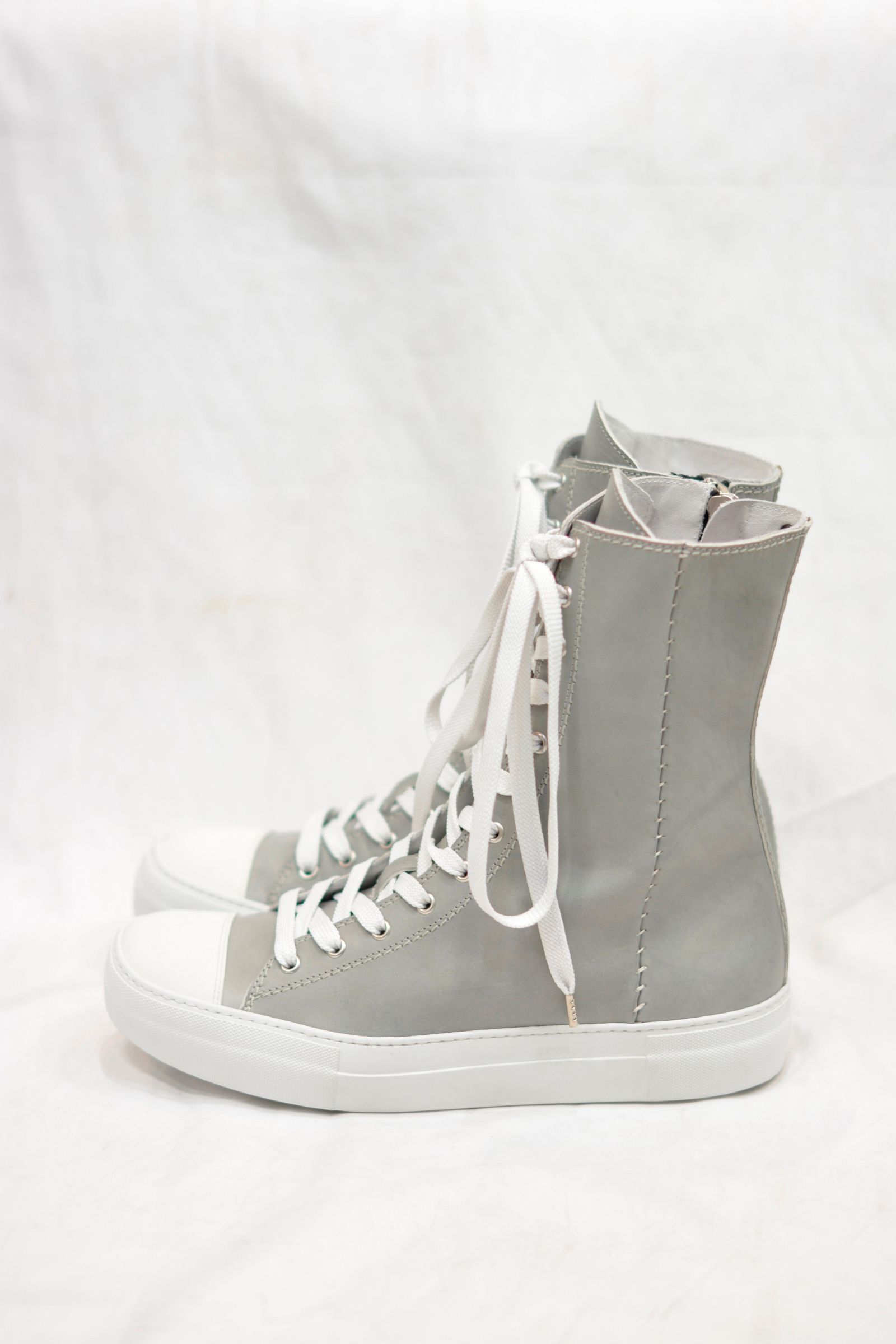 【chord 別注アイテム】 CALF LEATHER EXTRA HI CUT SNEAKER SPAIRAL ZIP LINED