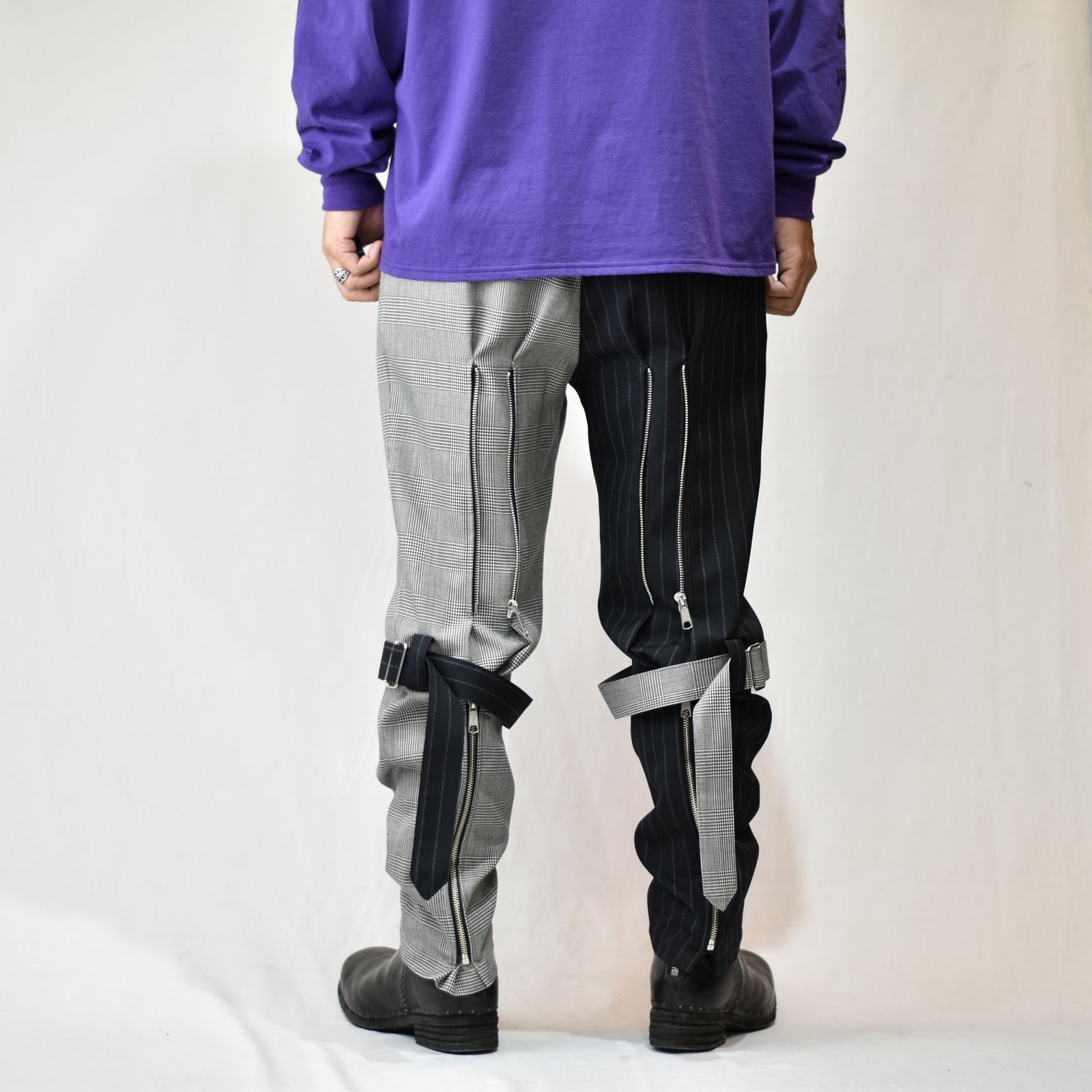 el conductorH - CRAZY PATTERN WOOL BONDAGE TROUSERS (MULTI) / クレイジーパターン  ボンデージパンツ | chord online store