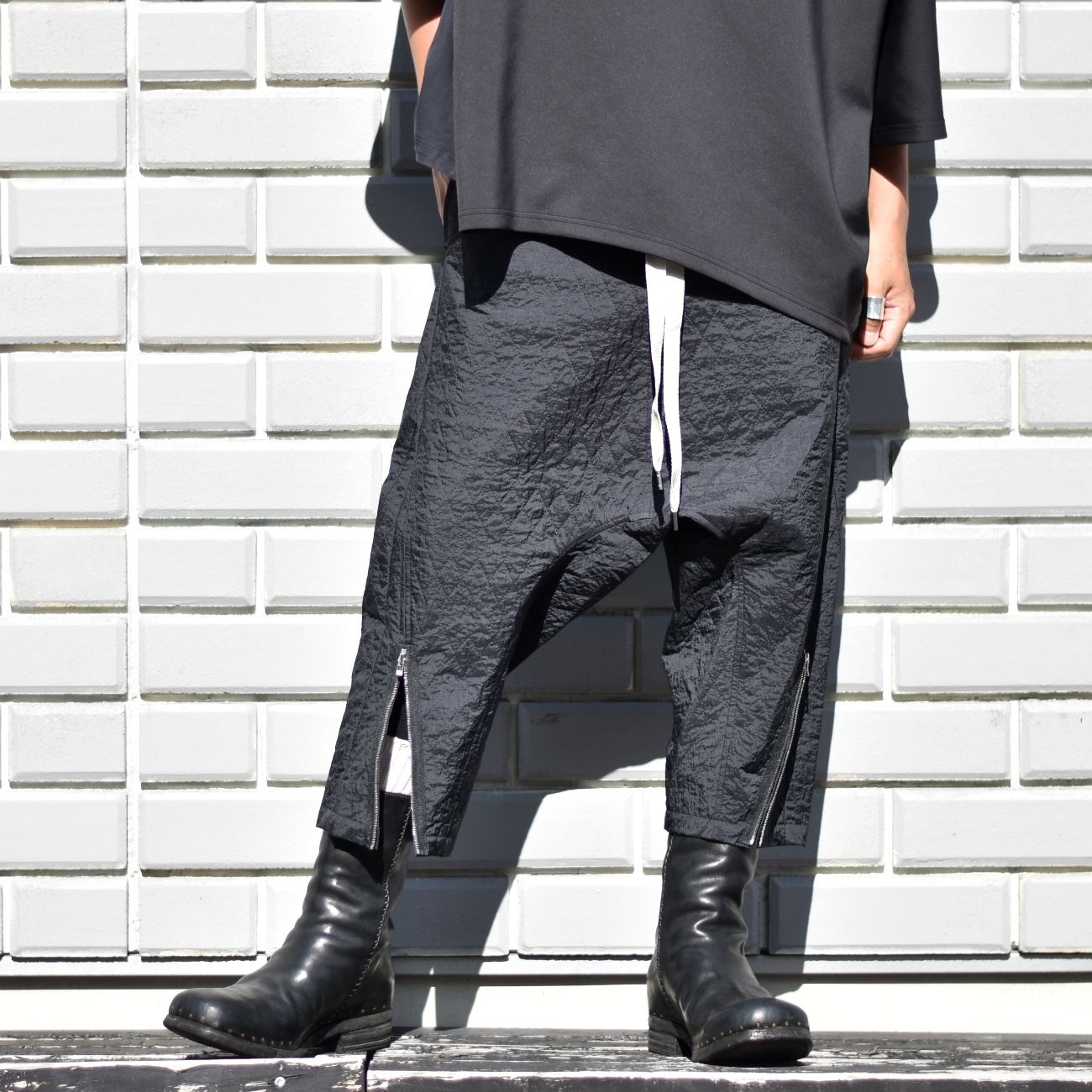 quilting passive pants (BLACK) / キルティング パッシブ パンツ