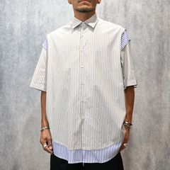HALF SLEEVE SHIRT （GRY STRIPE） / 半袖シャツ （グレーストライプ） / 2251-SH53-016