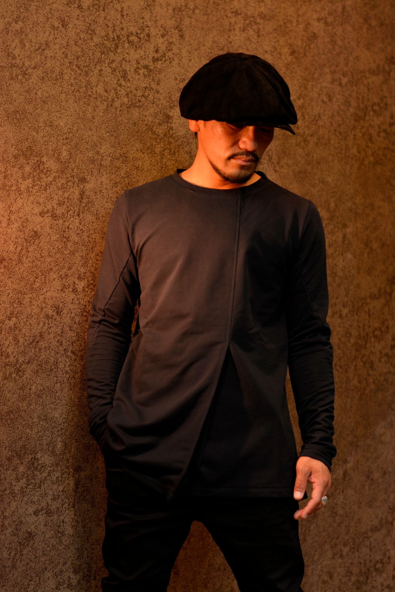 CAT & SAWN CUT TACK FRONT LONG SLEEVE