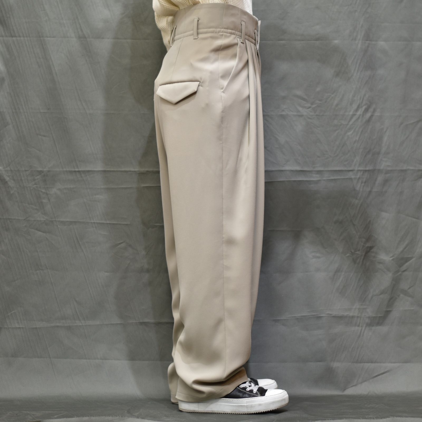 ハイウエストワイドパンツ / LB22SS-PT03-DT (BISCUIT)