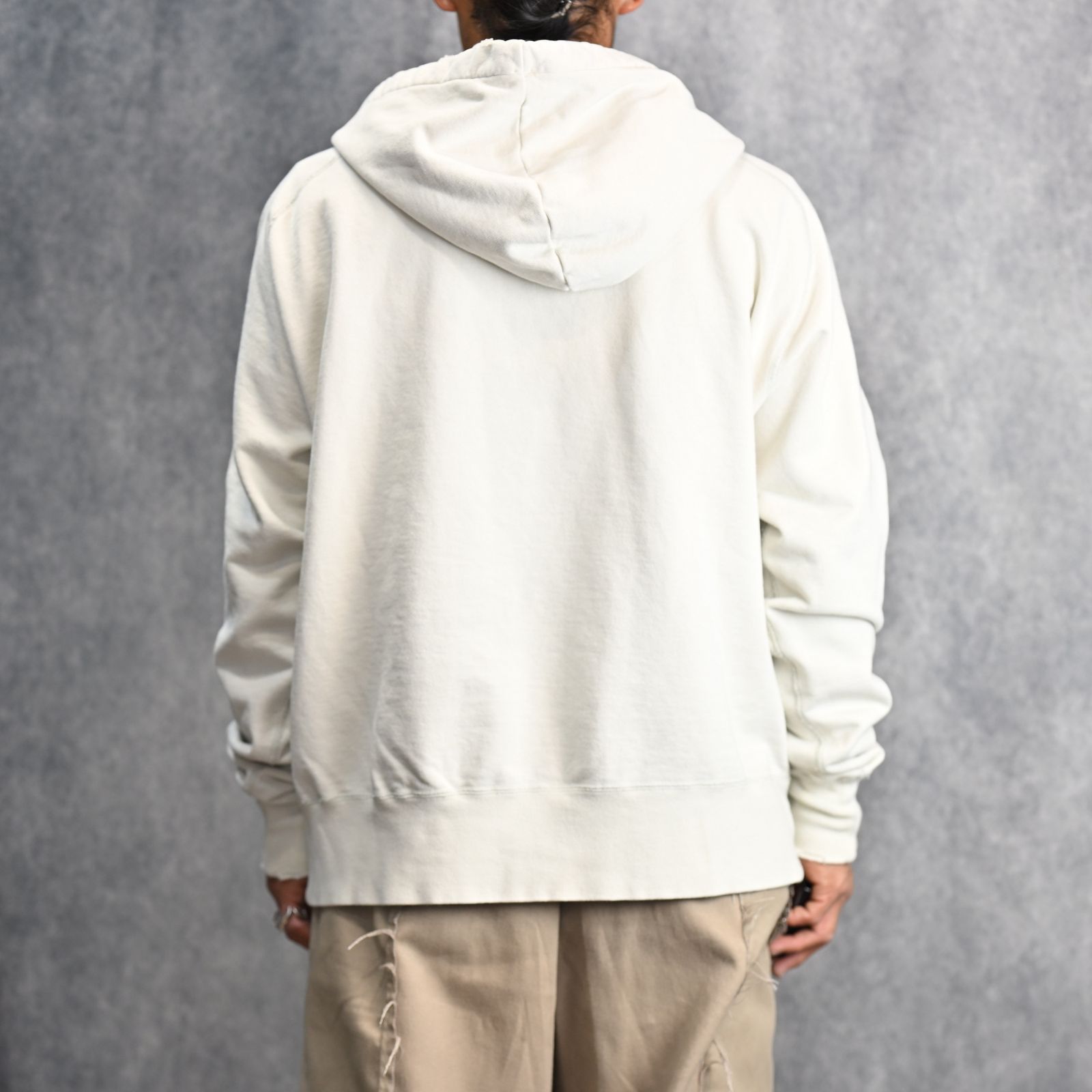 W-V AFTER HOODIE (OFF WHITE / オフホワイト) パーカー フーディー 2401002M
