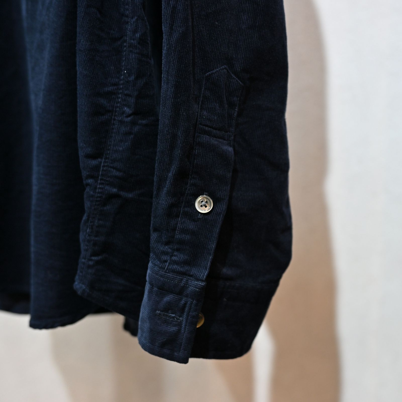 ROLL UP ORGANIC CORDUROY SHIRT (NAVY)|コーデュロイシャツ (ネイビー) PC-016-3685-41
