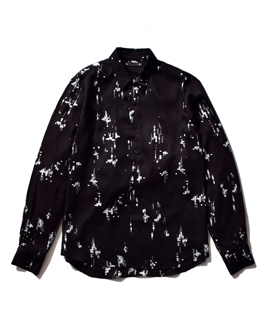 Spangle Print C.Denim Regular SH