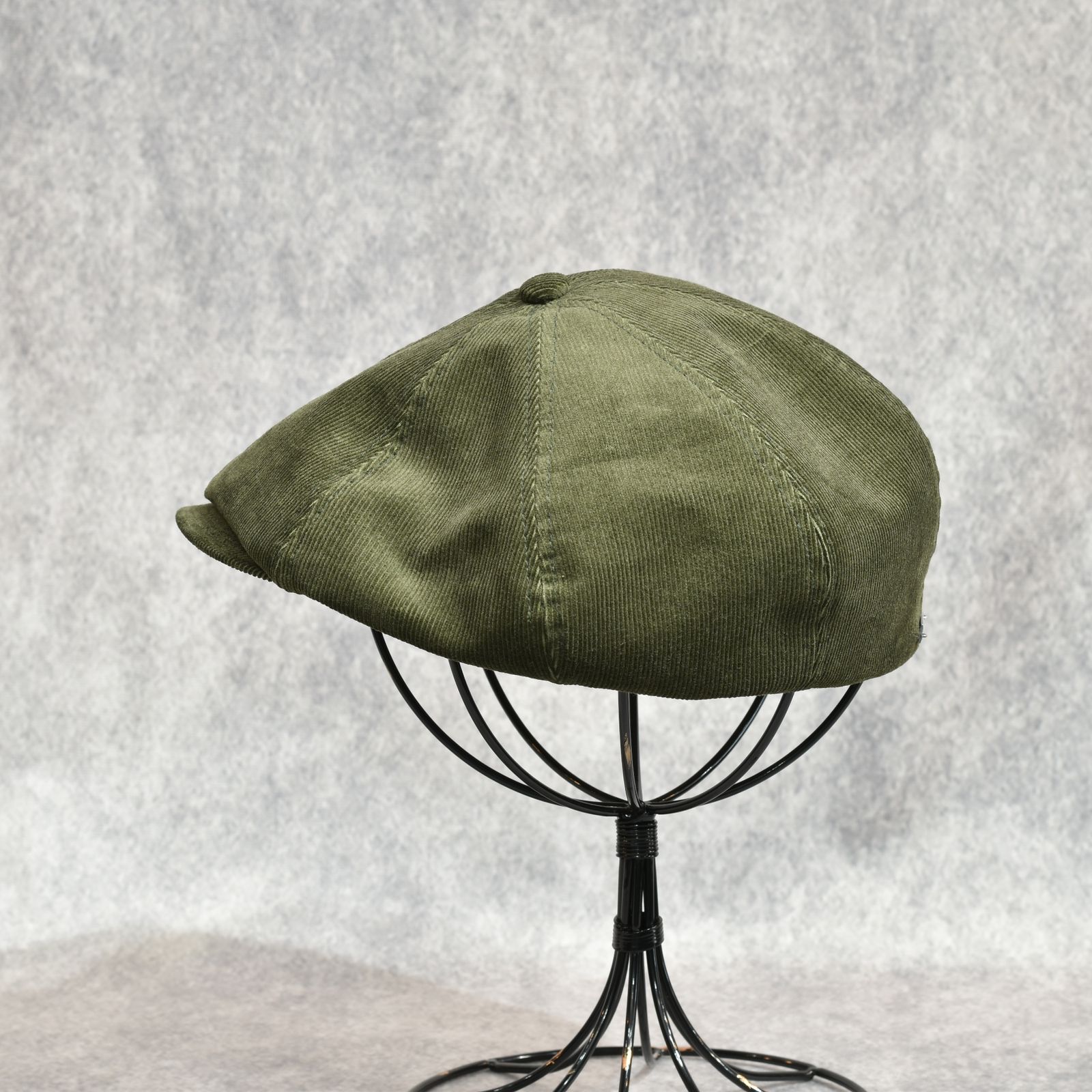 16W Couduroy Casquette "OLDBOY" (HUNTER GREEN)｜コーデュロイ キャスケット｜Y01005